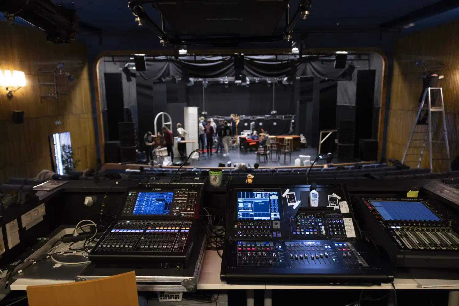 Photo of sound consoles